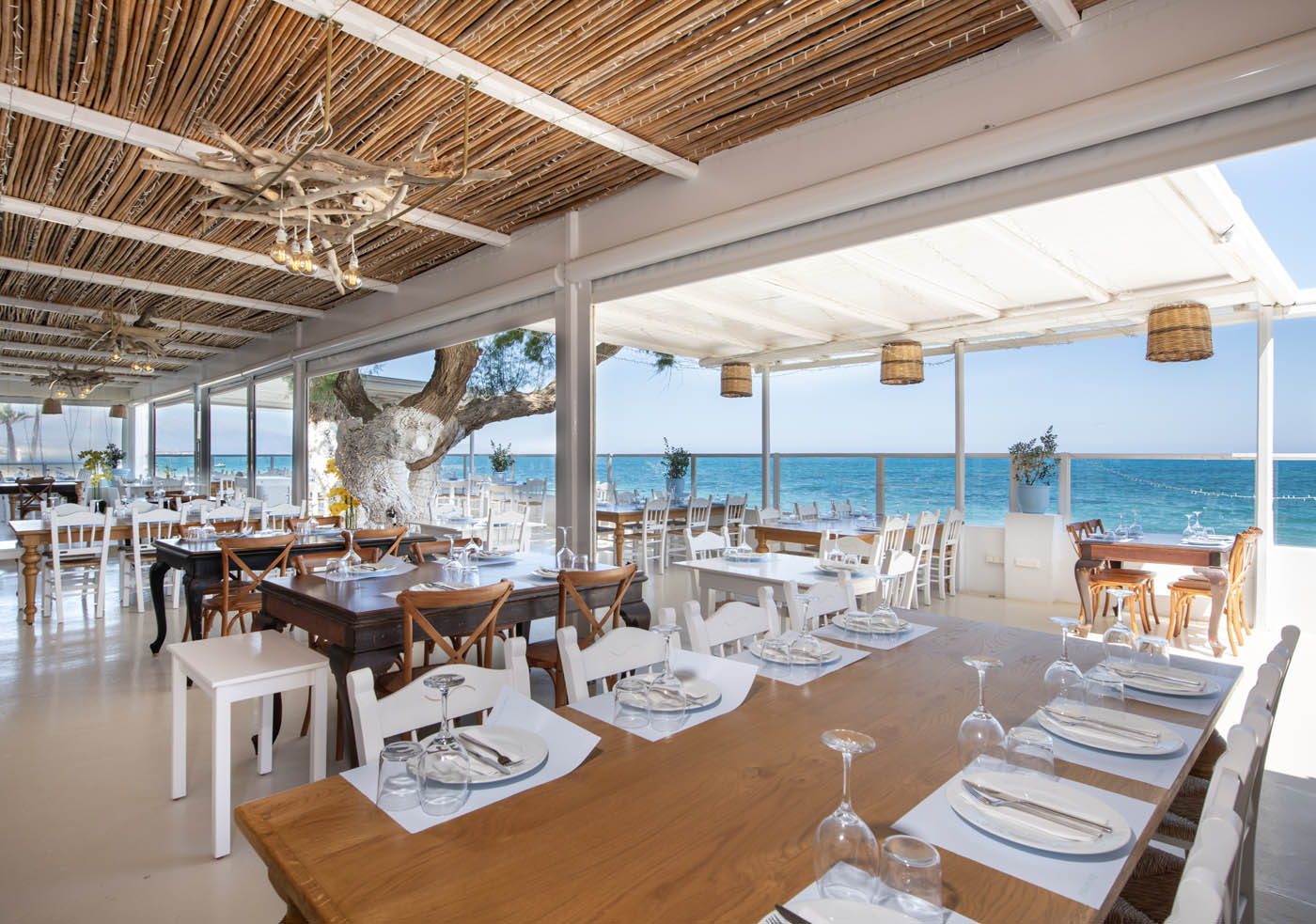 Sunset dining at Paraplous